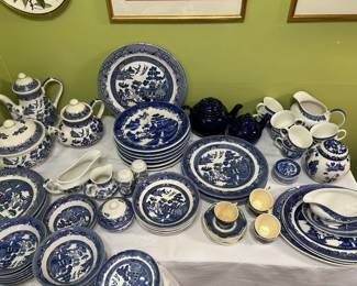 Johnson Bros and Churchill Blue Willow china
