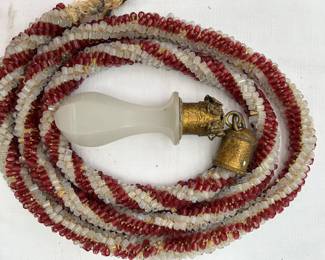 Bohemian beaded bell pull 