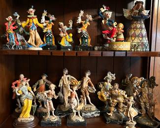 clowns and figurines