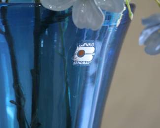 Large Blenko Glass Vase