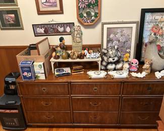 MCM Drexel Accolade Campaign 9 drawer dresser. Great piece. On wheels. 