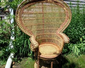 Wicker pappasan chair
