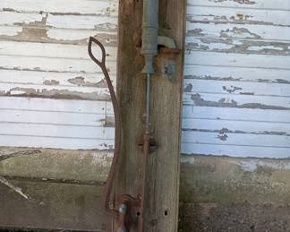 Vintage well pump, yard decor