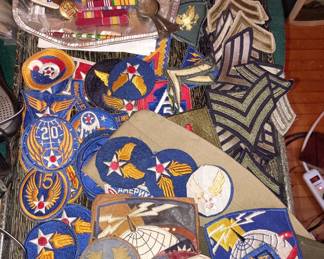Military patches and stripes 