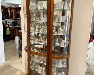 Large lighted curio cabinet