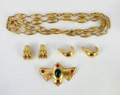 Vintage Gold Tone Statement Jewelry Leslie Block, Robert Lee Morris,
