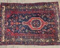 Vintage Persian Hand Knotted Wool Area Rug
