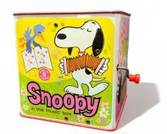 Vintage Mattel 1950s Snoopy In the Music Box Jack in the box
