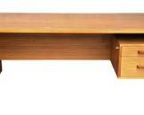 Danish Mid Century Modern MCM Teak Desk Solid with two drawer built in. Solid Wood
