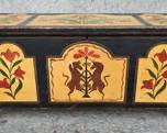 Antique Pennsylvania Dutch 6 Board Blanket Chest Beautiful Hand Painted
