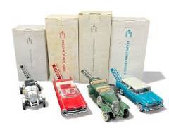 Lot of Four Vintage Danbury Mint 1:24 Scale Model Cars 1969 Chevrolet Camaro SS, 1969 Chevrolet Camaro, 1958 Ferrari 250 Testa Rossa, 1935 Hispano Suiza J12
