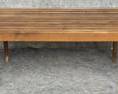 Mid Century Modern MCM Slat Bench
