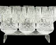 FINE 12 WATERFORD CRYSTAL CUT TUMBLERS
