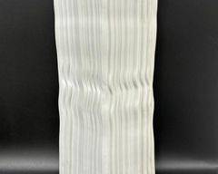 NAAMAN ARTLINE EXCLUSIVE DESIGN MADE IN ISRAEL MCM PORCELAIN TALL SQUARE VASE
