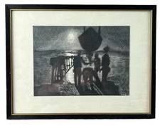 V. Ecklund Etching Framed
