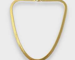 Fine Italian 14K Yellow Gold 20 Herringbone Necklace
