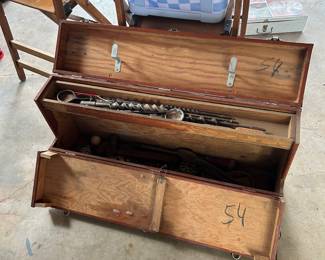Wood tool box