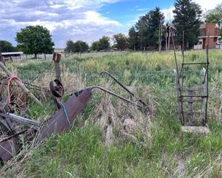 Antique farm implements
