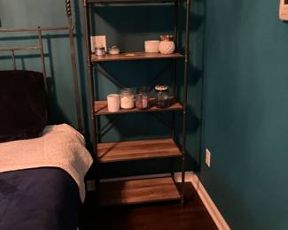 Wood and iron industrial shelf 