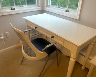 Pottery barn desk and chair 