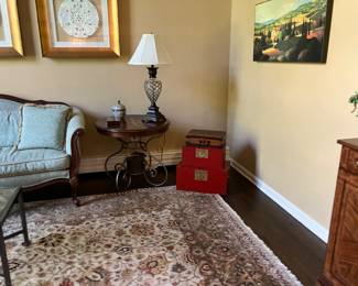 Ethan Allen pineapple lamps 