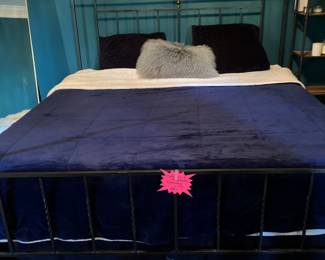 Charles Roger’s wrought iron king size bed 