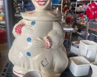 Clown cookie jar