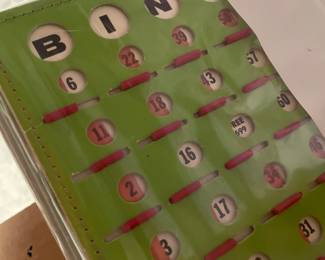 Classic Bingo game with cards and Bingo balls 