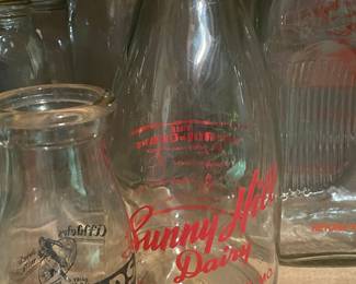 Vintage milk bottles from SE Missouri. 