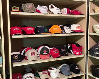 So many hats!  Collegiate, pros, vintage