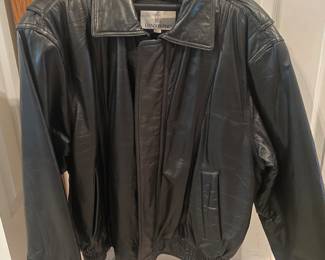 Classic leather aviator jacket 