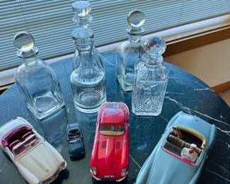 1950s Friction toy car Mercedes and other model cars
