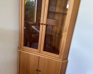 Teak Mid-century hutch 67" t