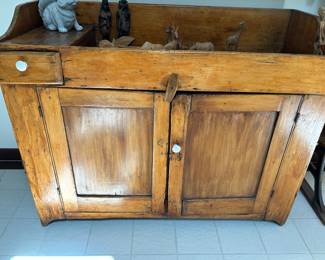Primitive dry sink late 1800s