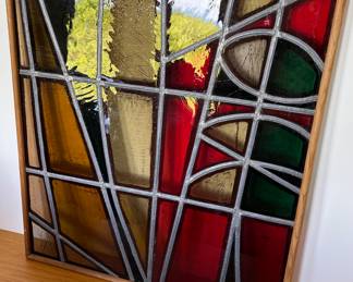 Stained glass art 26.5" w x 30" t