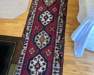Hand-tied Persian runner 11.5" x 30"