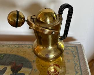 Vintage Italian Bialetti Brass Espresso Machine