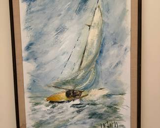 J. Ochocki original oil painting 29" w x 40.5" t