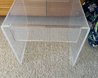 Acrylic side table