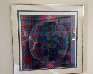 Victor Vasarely Pop Art 26" x 26"
