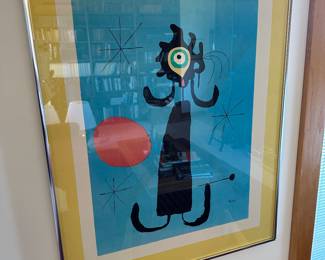 Joan Miru lithograph 24" x 30"