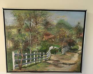 Original oil by J. Emery 31" x 25.5"