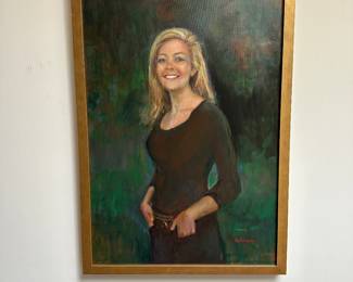 Original oil painting by Leland artist Fred Petrosky 21.5" x 31.5"