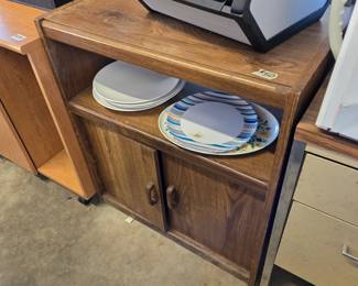 Small kitchen appliances table/cabinets 