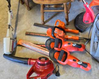 Electric blowers, weed eaters & trimmers