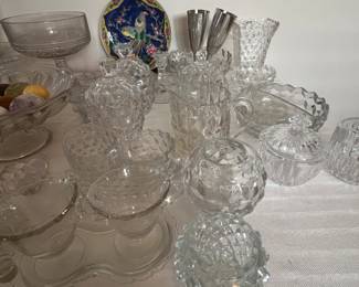 Fostoria cube pattern glass