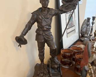 Bronze statue by G. Guyton