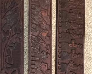 Carvings attributed to King Benin of Nigeria