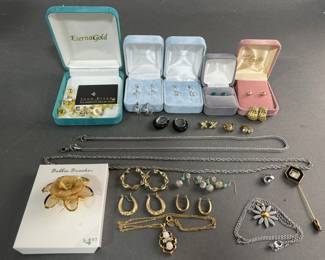 Lot 246 | Sterling Silver Earrings & Costume Jewelry
