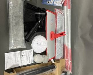 Lot 147 | Power Scrubber Attachment & Microfiber Broom
